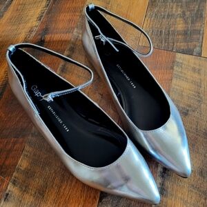 Gap Metallic Flats, Silver, 8.5